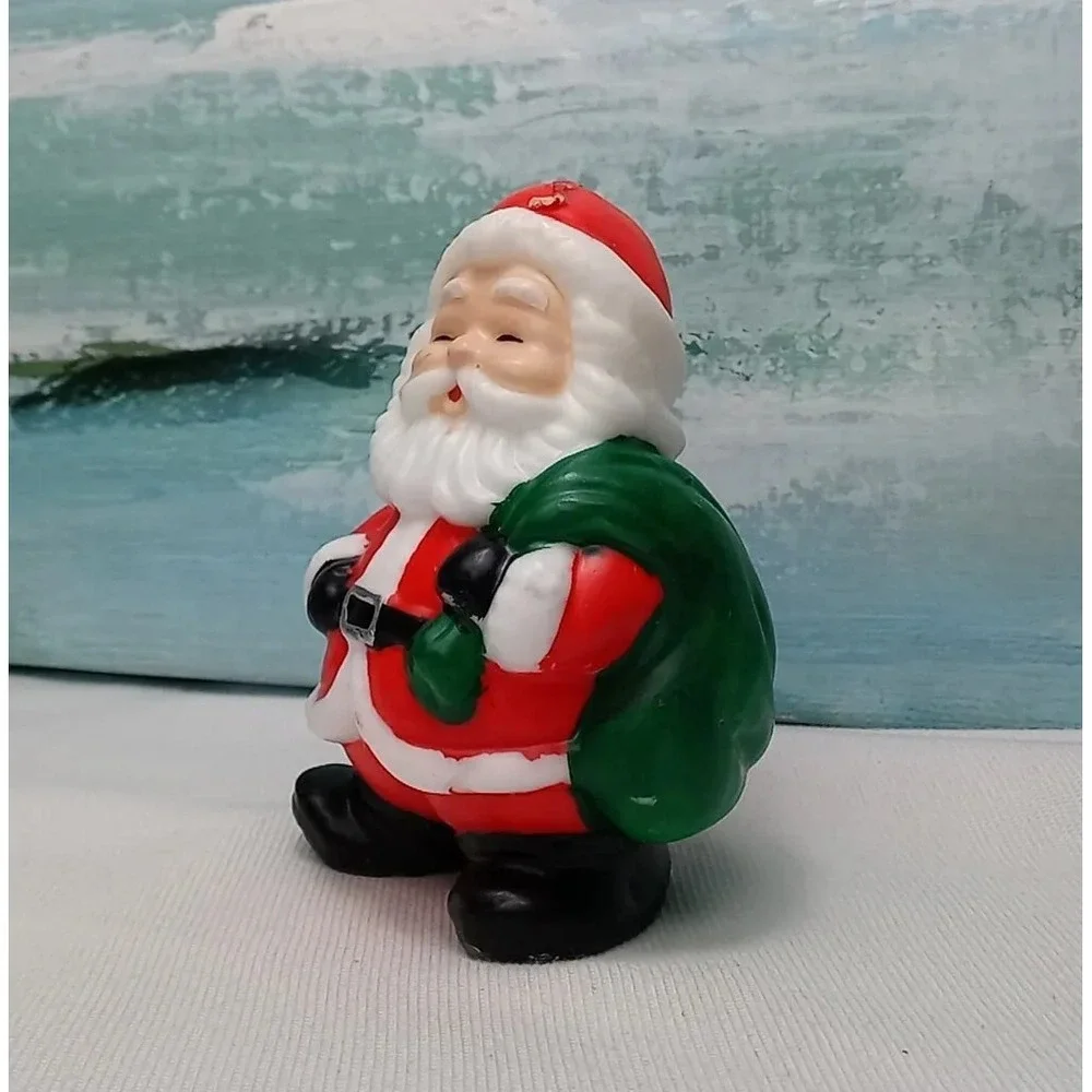 Vintage Santa‎ Claus Christmas Candle Collectable Santa Figure Candle Never Lit
